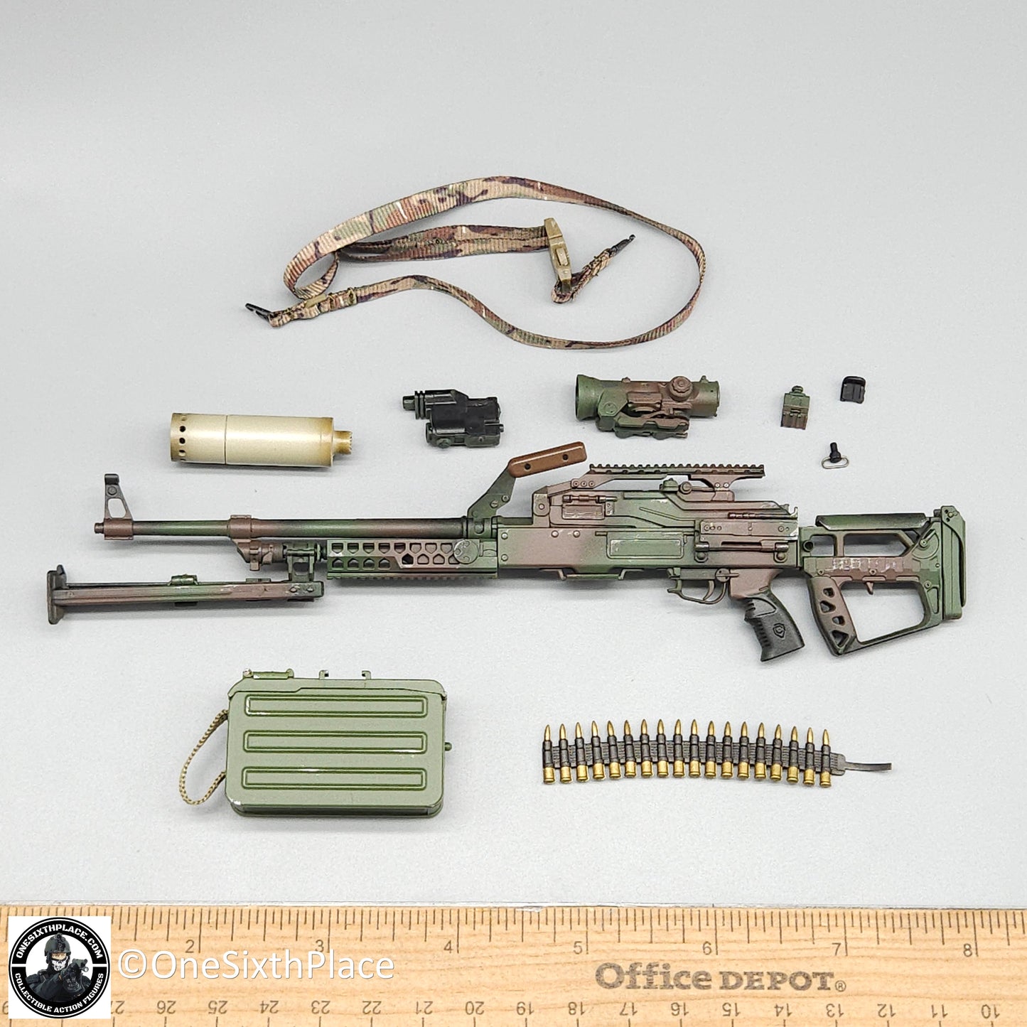 1:6 scale Easy & Simple Russian Special Operations Forces (SSO) PKM Machine Gun for 12" Figures