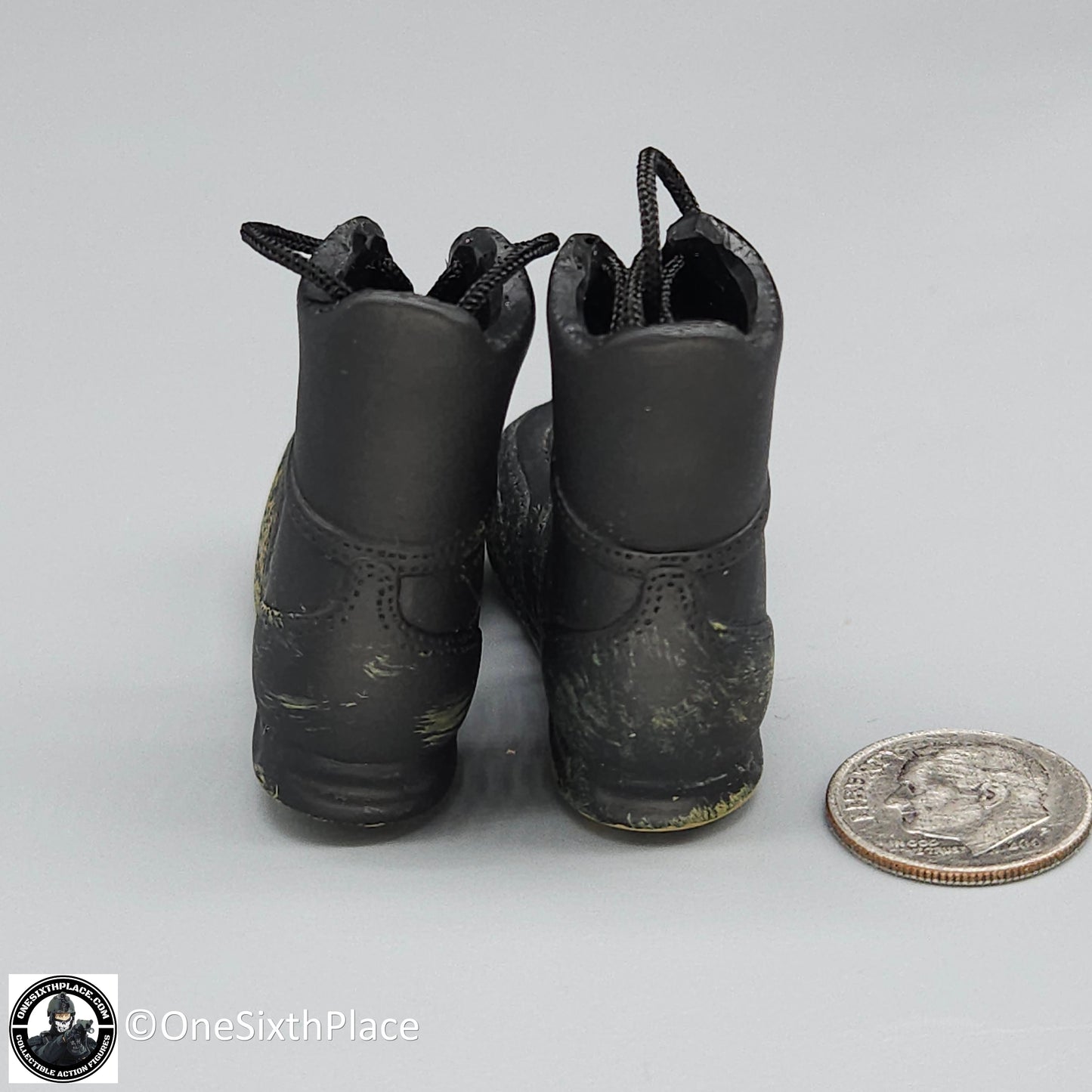 1:6 scale Toy Soldier Delta Force Black Adidas Boots for 12" Figures