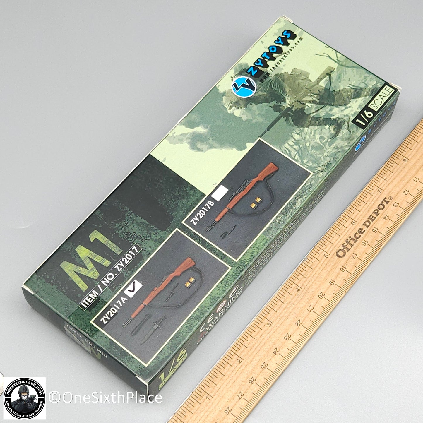 1:6 scale ZY Toys WWII US M1 Garand Rifle w/ Grenade Launcher Weapon Set for 12" Figures ZY2017A