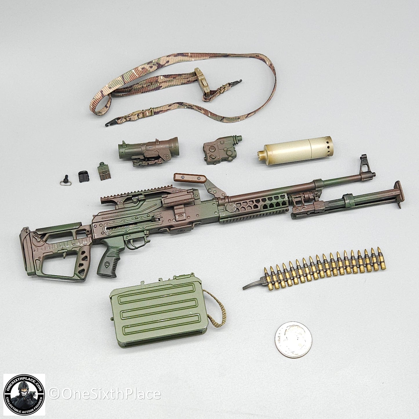 1:6 scale Easy & Simple Russian Special Operations Forces (SSO) PKM Machine Gun for 12" Figures