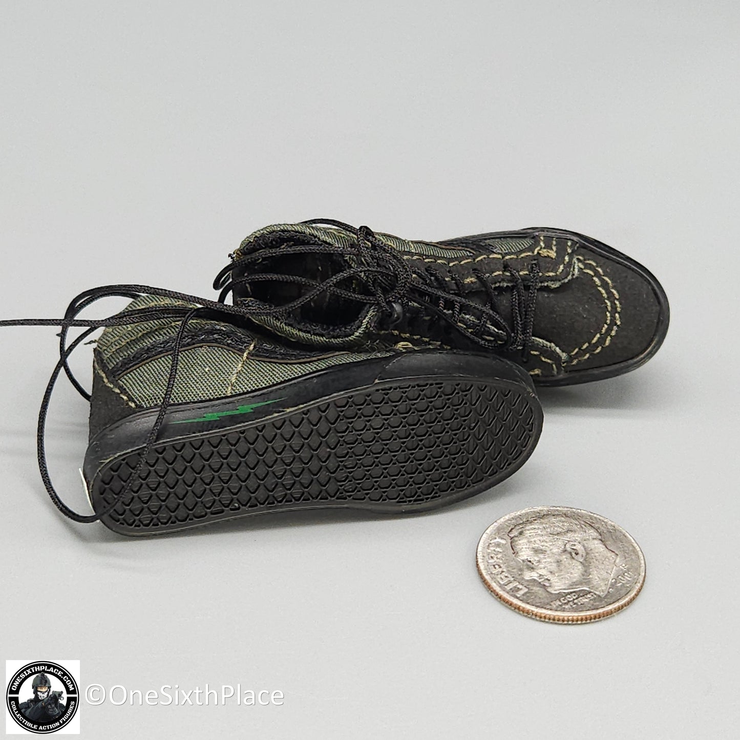 1:6 scale Easy & Simple Paramilitary Forces Operator Green Skate Shoes for 12" Figures