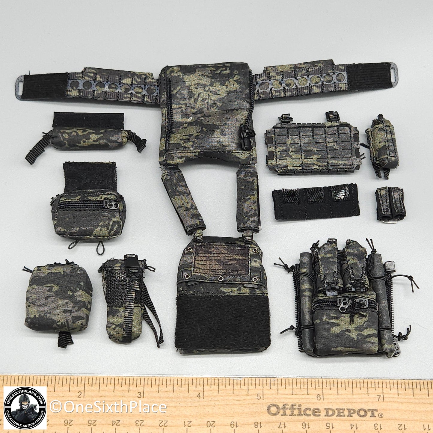 1:6 scale Easy & Simple Paramilitary Forces Operator MCB Plate Carrier Set for 12" Figures