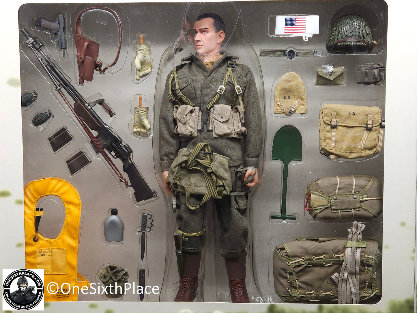 1:6 Dragon WWII US Army Airborne Operation Varsity BAR Gunner Jeb Wesel 1945 12" Figure