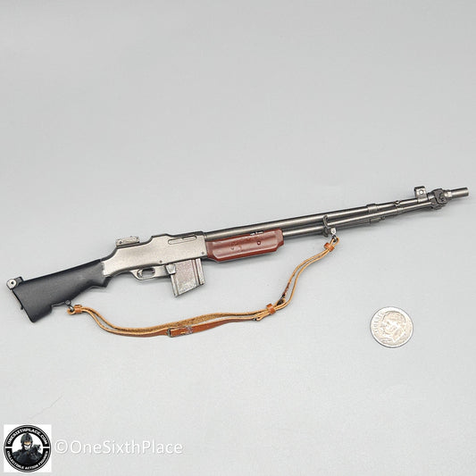 1:6 scale Dragon WWII BAR Rifle w/ Bi-Pod & Custom Sling for 12" Figures