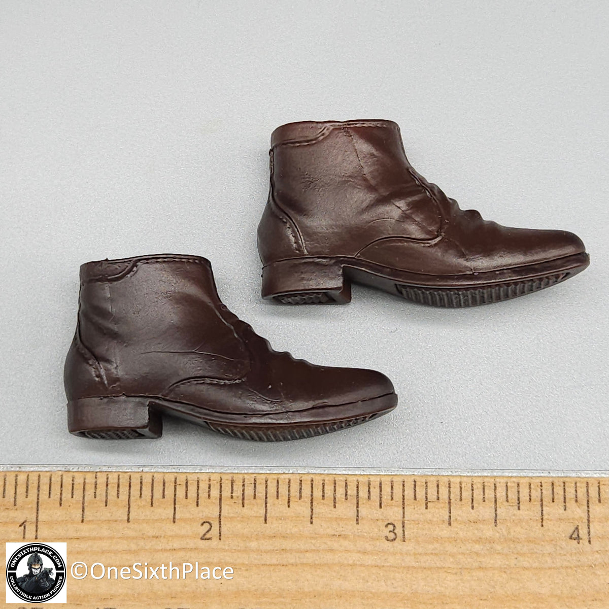 1:6 scale Shinning Toys US Navy F14 Aviator Brown Boots for 12" Figures