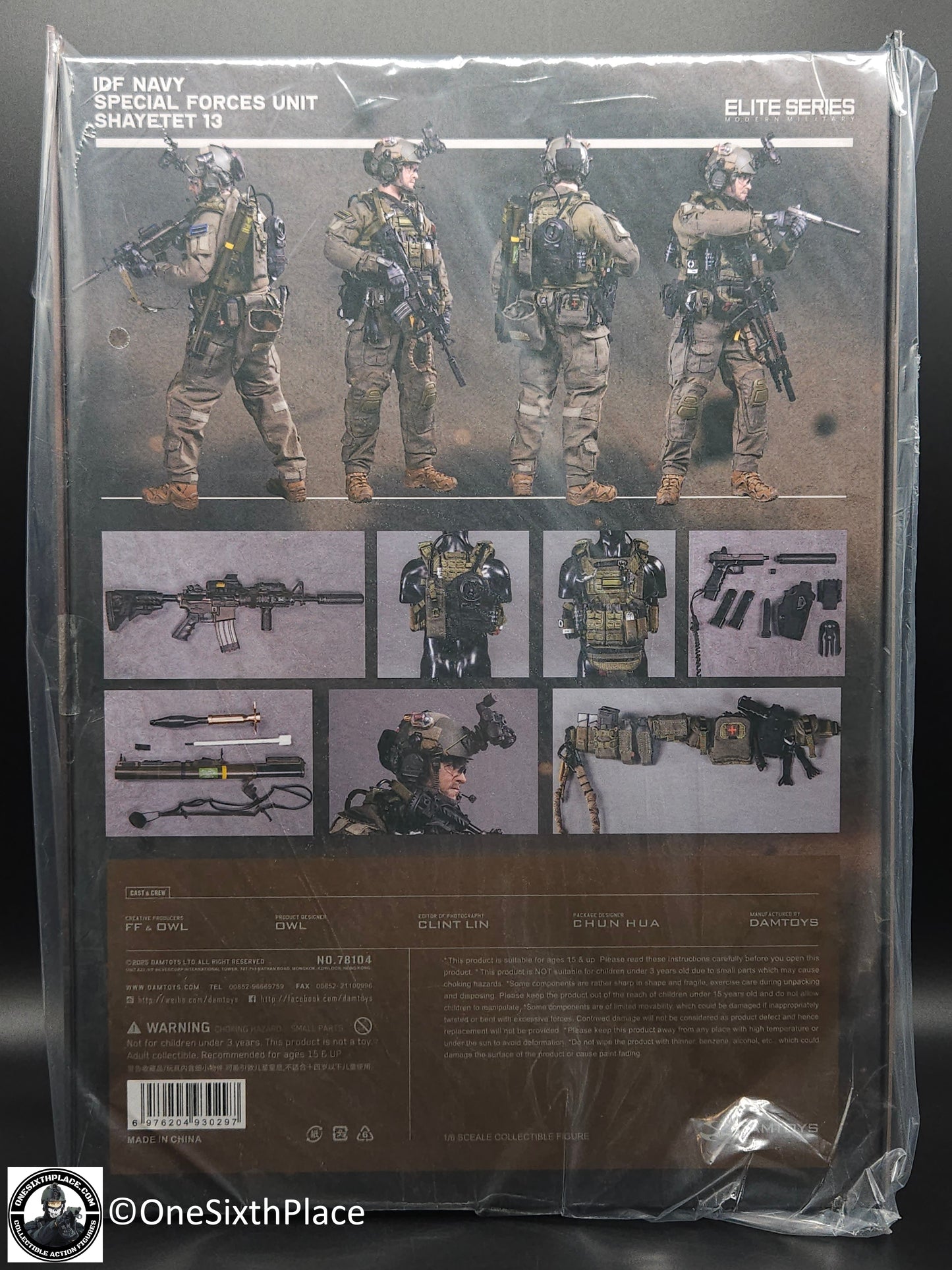1:6 scale DamToys IDF Navy Special Forces Unit Shayetet 13 12" Figure 78104