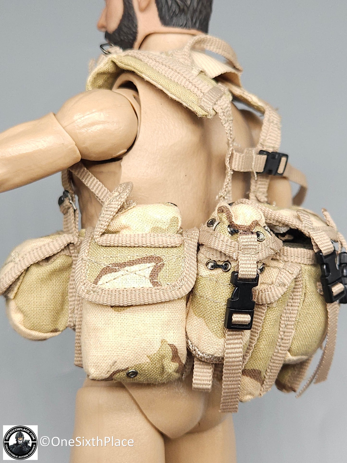 1:6 scale ACE Navy SEAL LBT 1159K Flotation Ammo Vest (Desert Camo) for 12" Figures