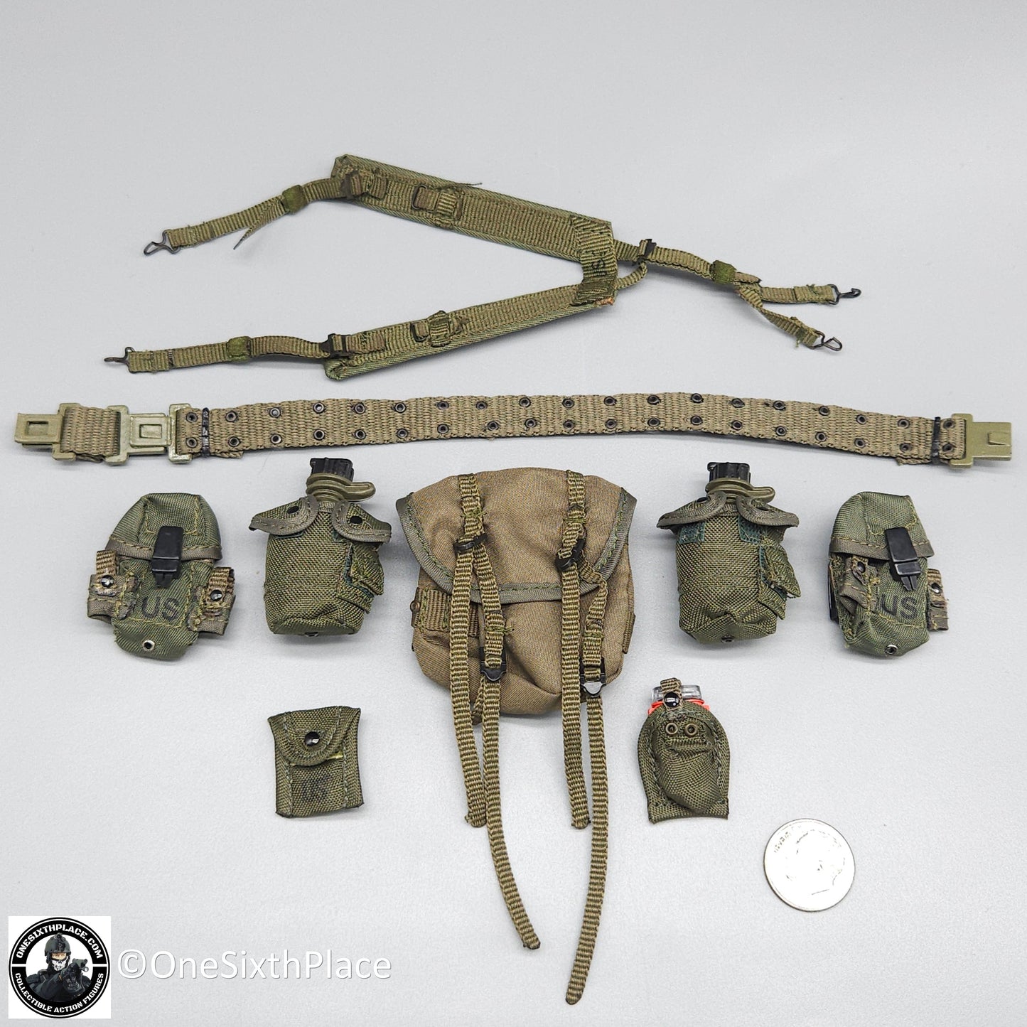 1:6 scale Toy Soldier LC2 Belt Suspenders Pouch Set for 12" Figures