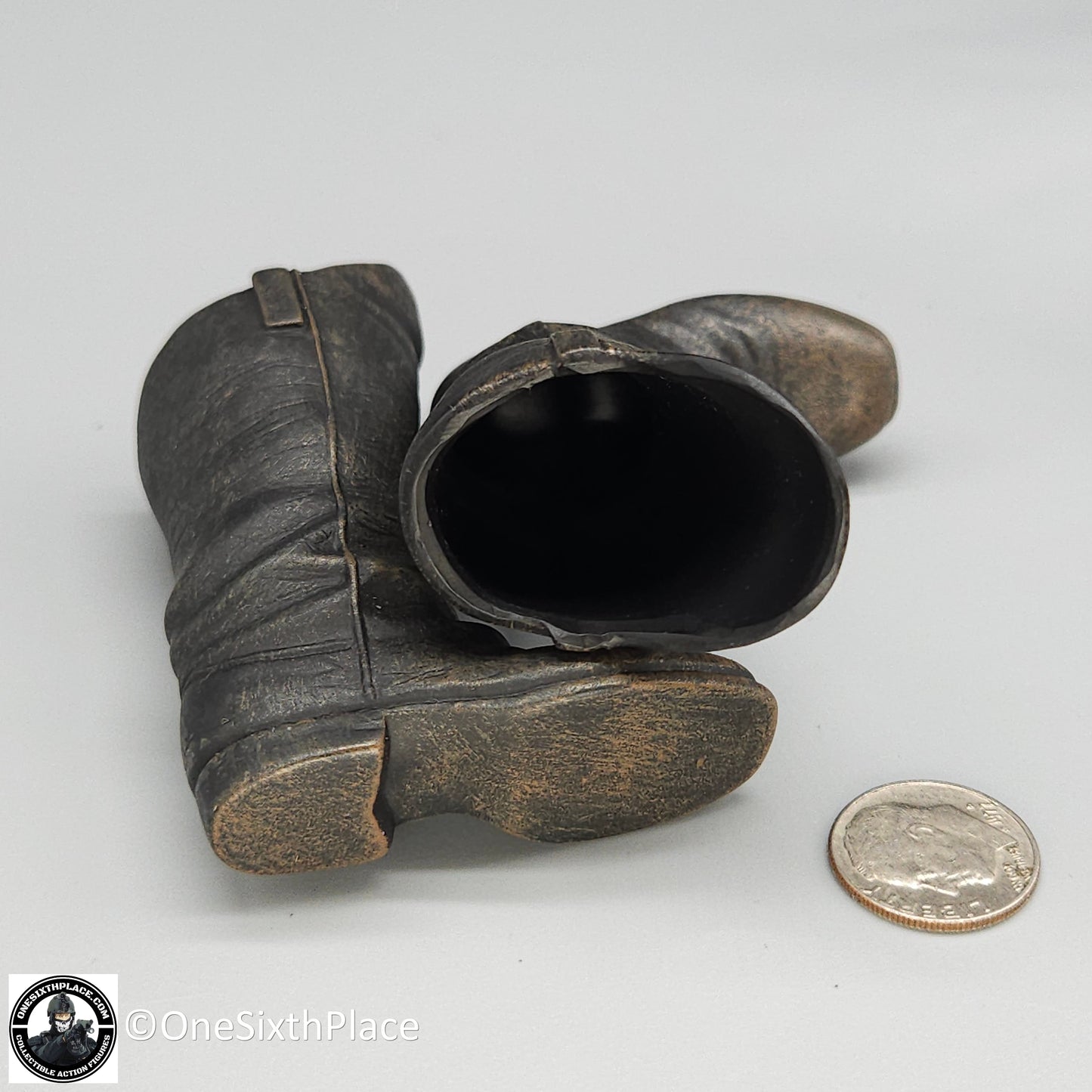 1:6 scale Sideshow Civil War Confederate Infantry Officer Boots for 12" Figures