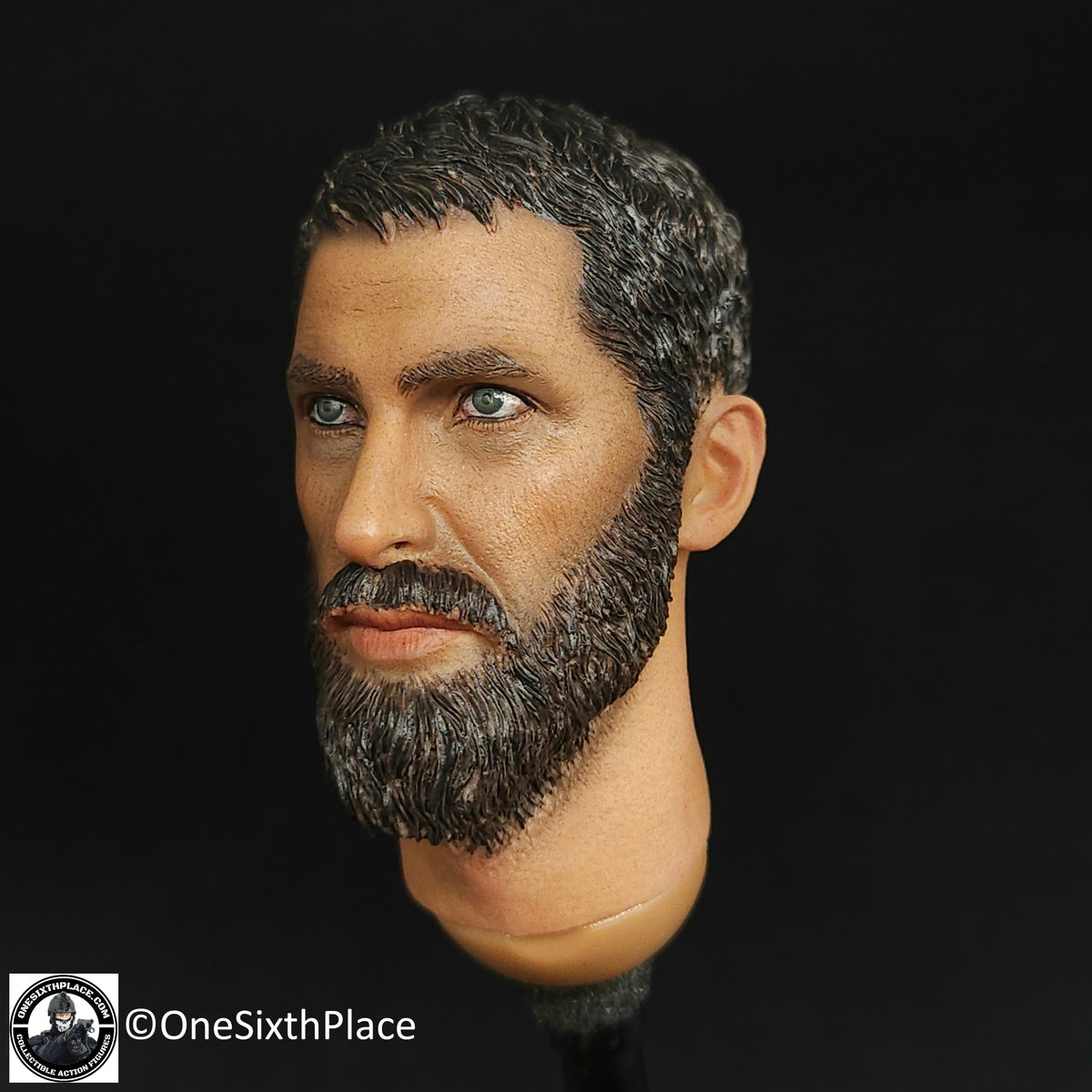 1:6 scale DiD Afghan Fighter Asad Bearded Male Head for 12" Figures