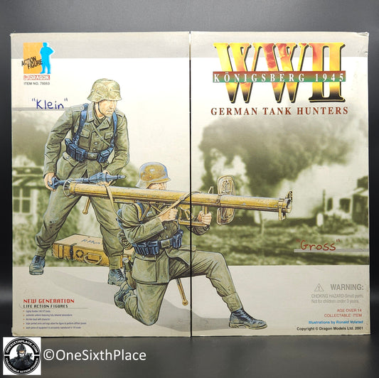 1:6 Dragon WWII German Tank Hunters Klein & Cross Konigsberg 1945 12" Figure Set