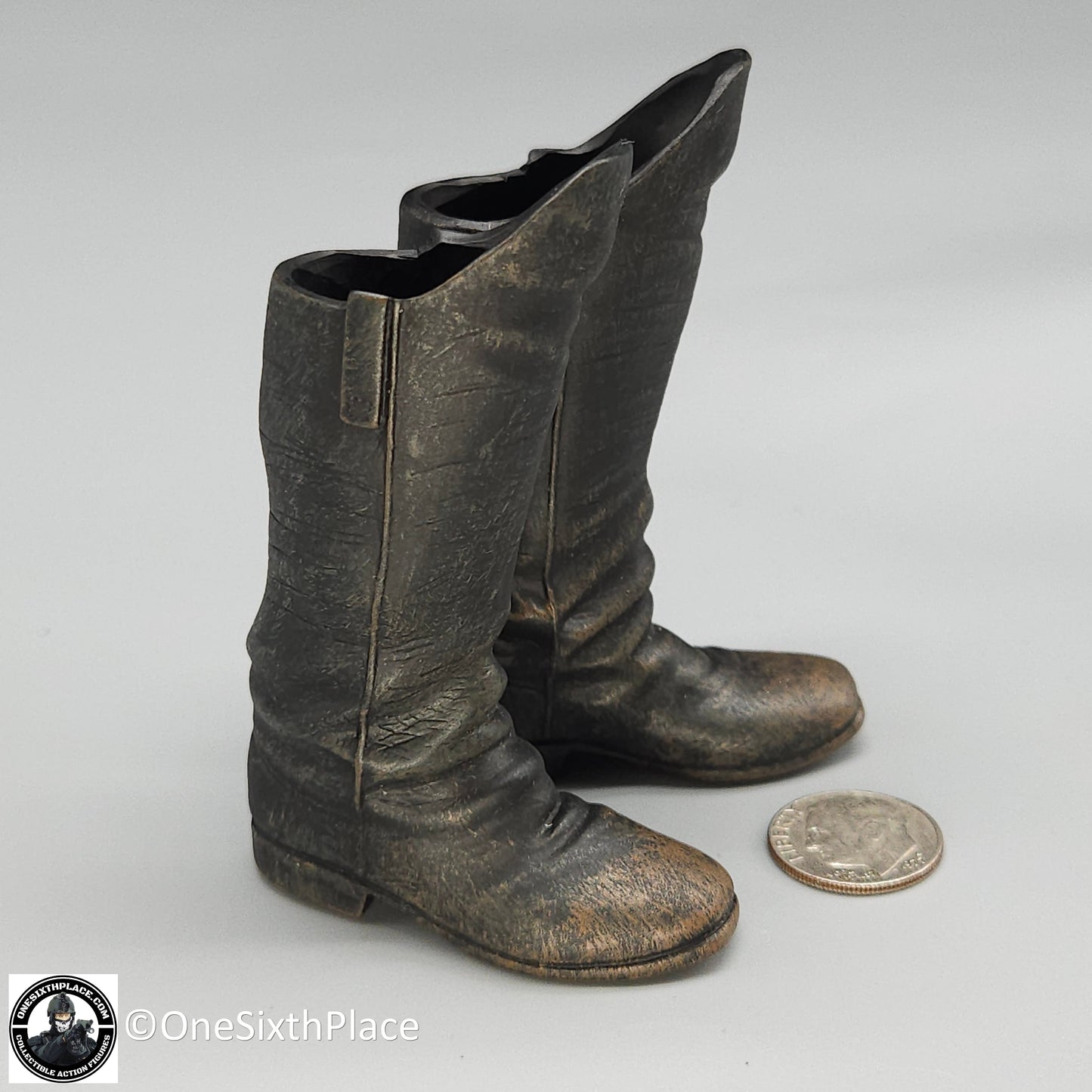 1:6 scale Sideshow Civil War Confederate Infantry Officer Boots for 12" Figures