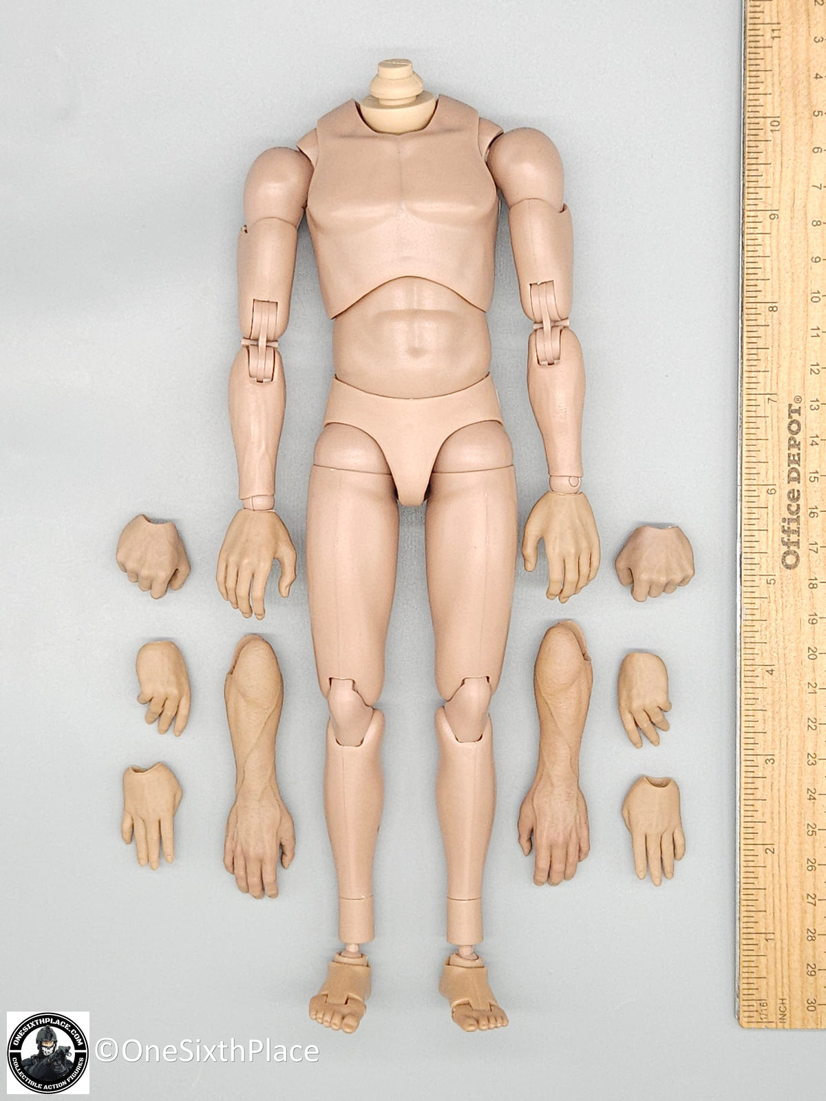 1:6 scale Shinning Toys US Navy F18 Aviator Male Body w/ Sculpted Arms for 12" Figures