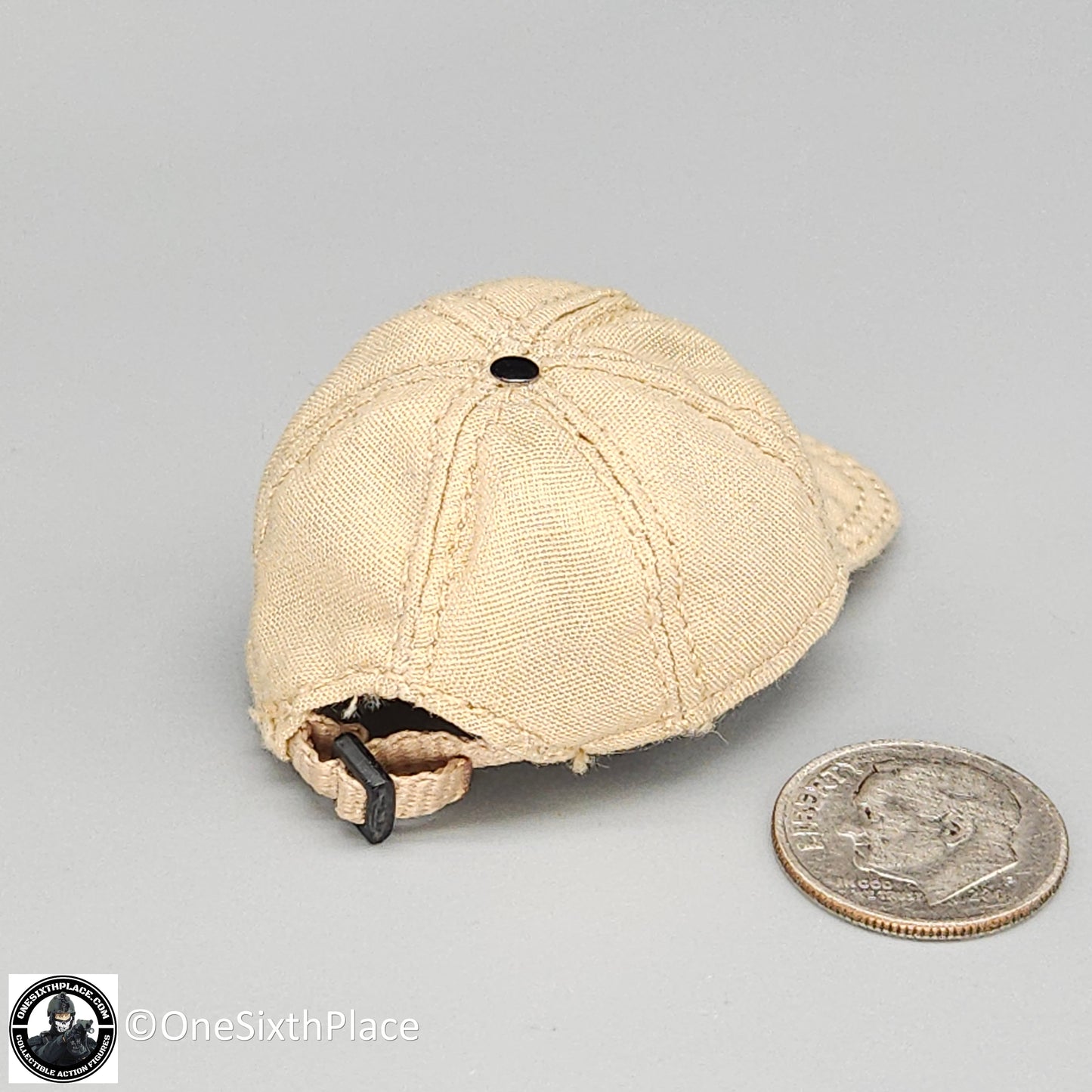 1:6 scale Ace Tan Baseball Hat for 12" Figures