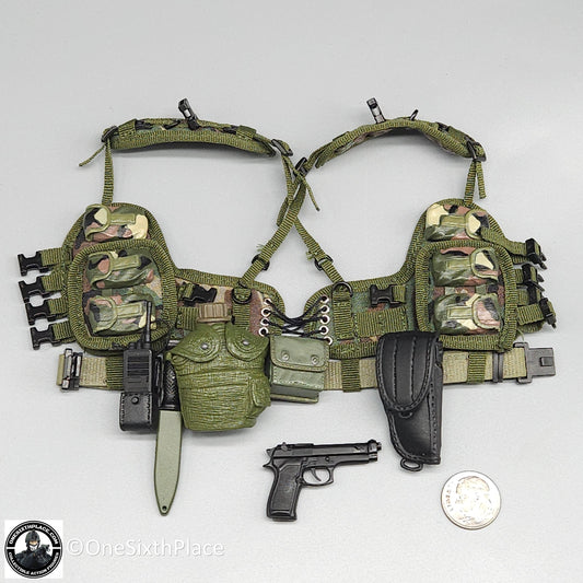 1:6 scale Dragon Navy SEAL Rick Shotgun Vest Belt Pistol Set for 12" Figures