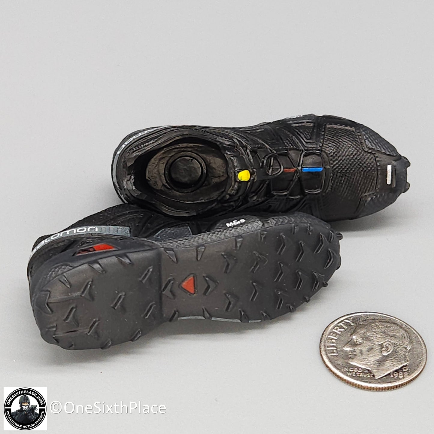 1:6 Easy & Simple 10th Special Forces Group Black Salomon Boots for 12" Figures