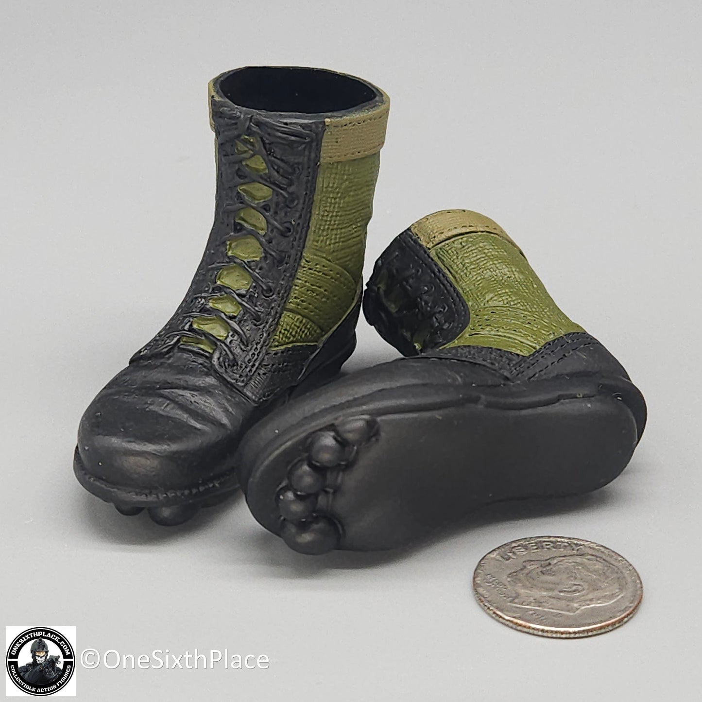 1:6 scale Dragon Vietnam MACV-SOG Ron Footprint Boots for 12" Figures