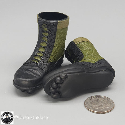 1:6 scale Dragon Vietnam MACV-SOG Ron Footprint Boots for 12" Figures
