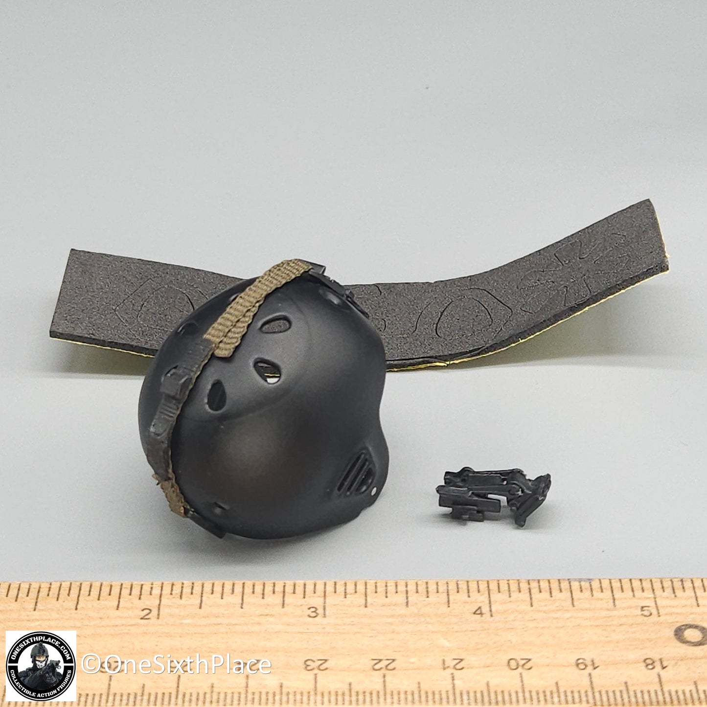 1:6 scale ACE Black Pro Tec Helmet w/ NVG Mount for 12" Figures