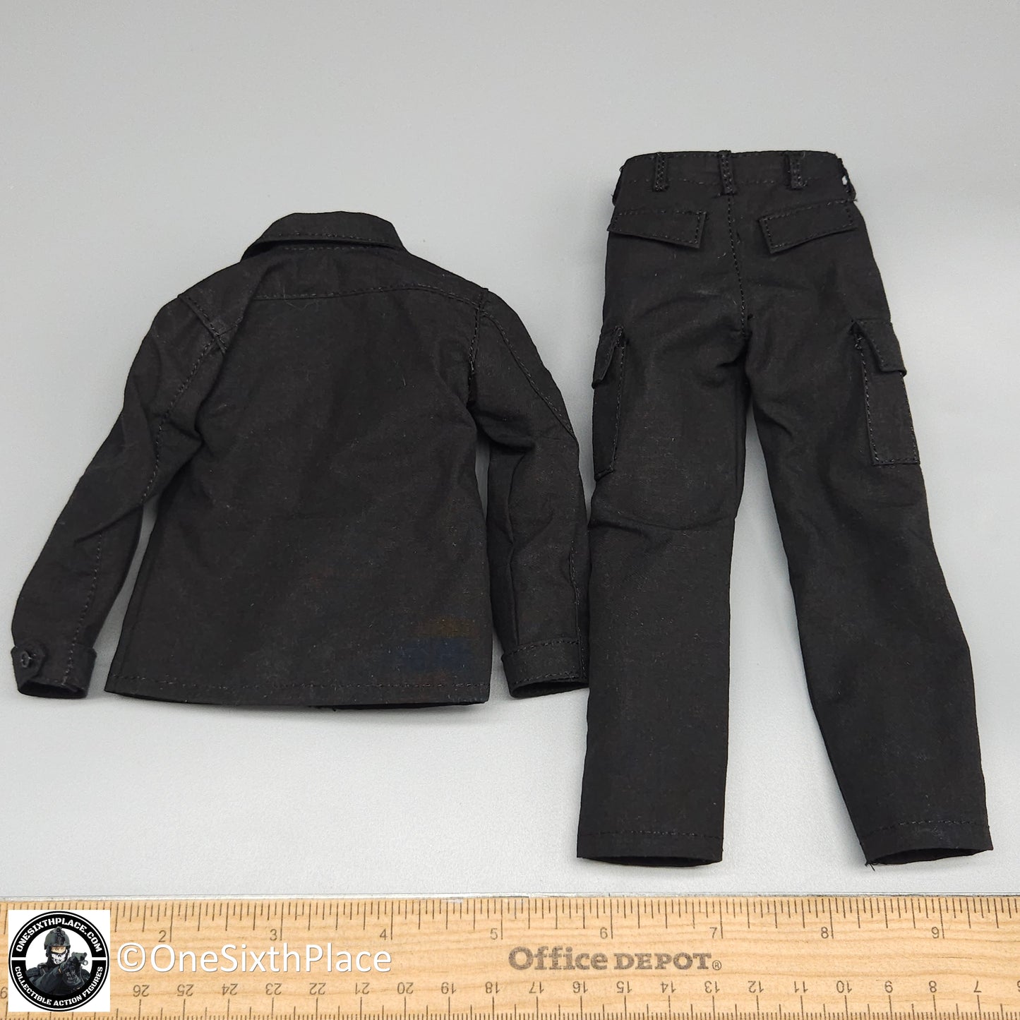 1:6 scale Ujindou Vietnam MACV-SOG Team Leader Black Uniform for 12" Figures