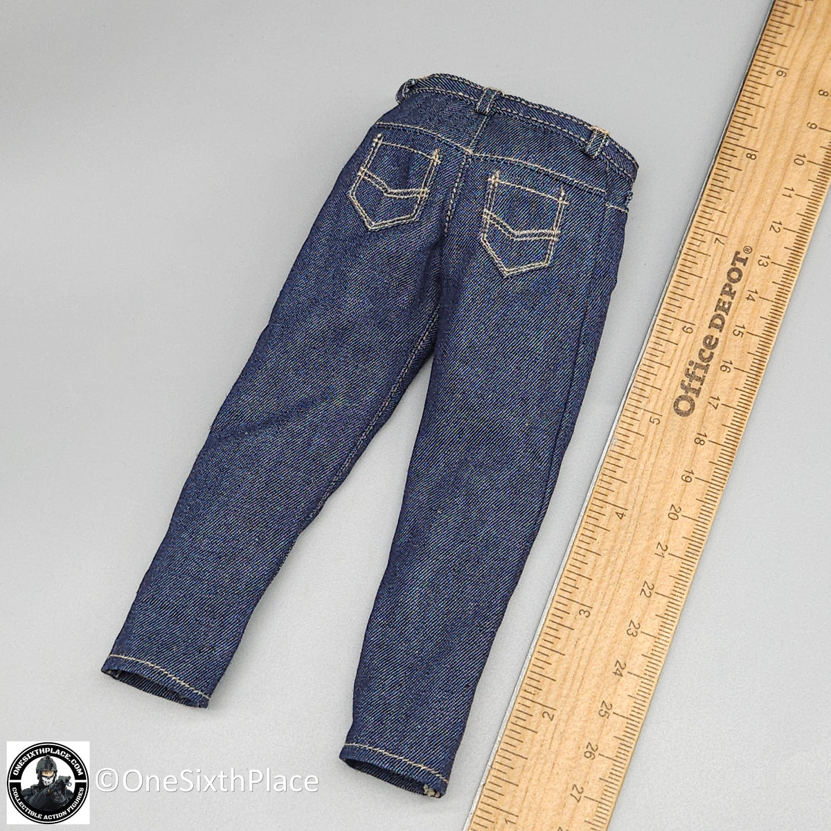 1:6 scale Shinning Toys US Navy F14 Aviator Blue Jeans Pants for 12" Figures