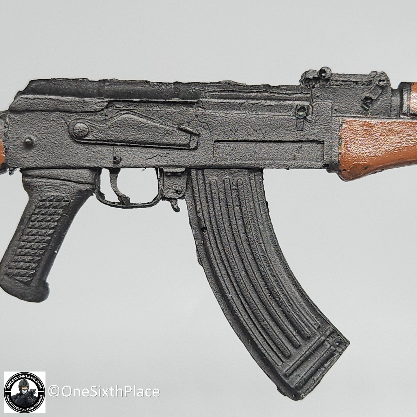 1:6 scale Molded Plastic AK47 Rifle for 12" Figures
