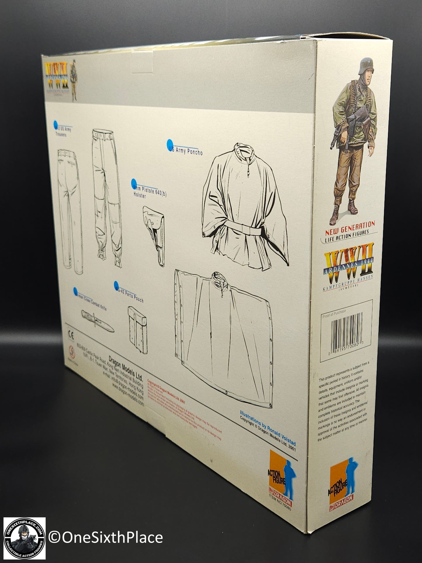 1:6 Dragon 2nd Anniversary WWII German Ardennes 1944 Kampfgruppe Hansen 12" Figure