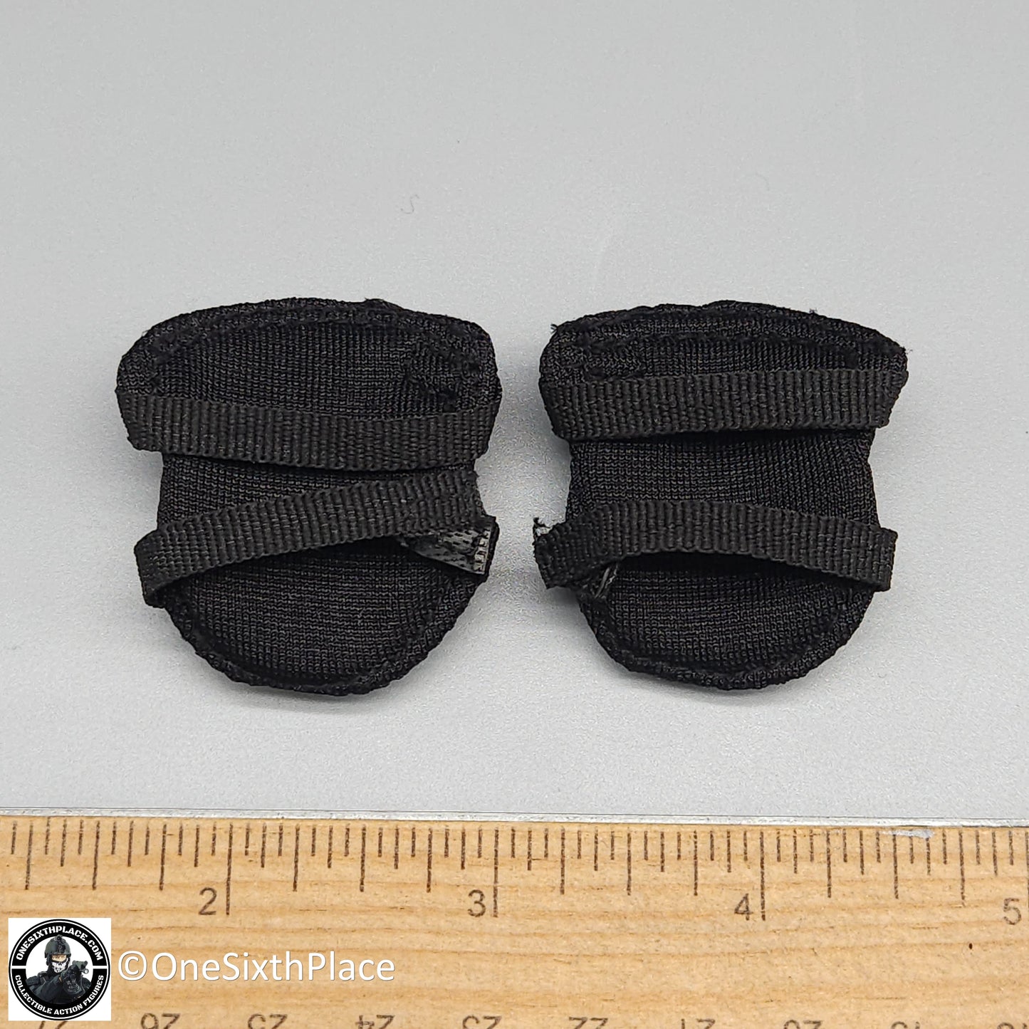 1:6 scale Toy Soldier Delta Force Black Knee Pads for 12" Figures