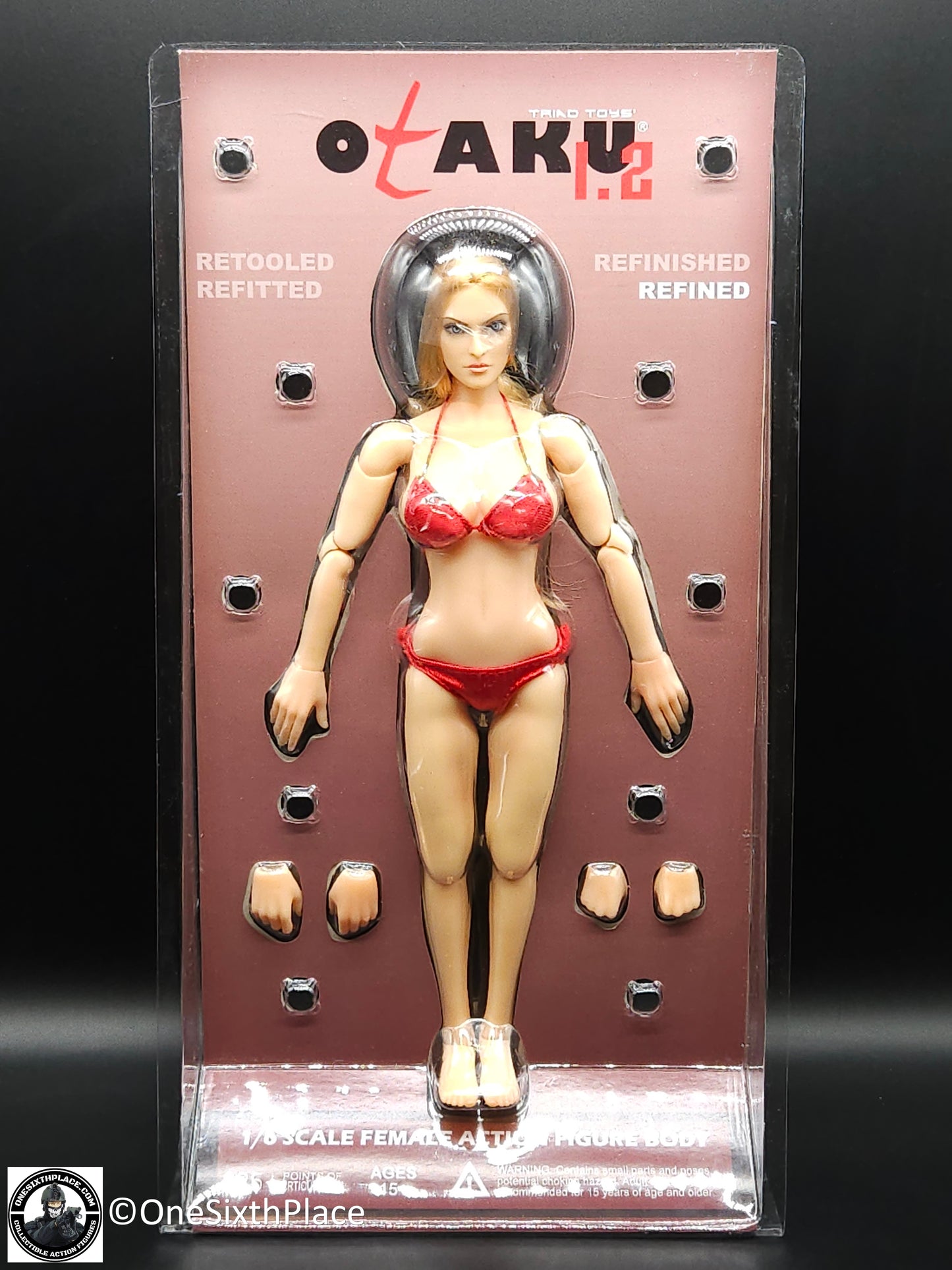 1:6 Triad Toys Female Otaku 1.2 Caucasian Body w/ Blond Hair for 12" Figure READ NOTES