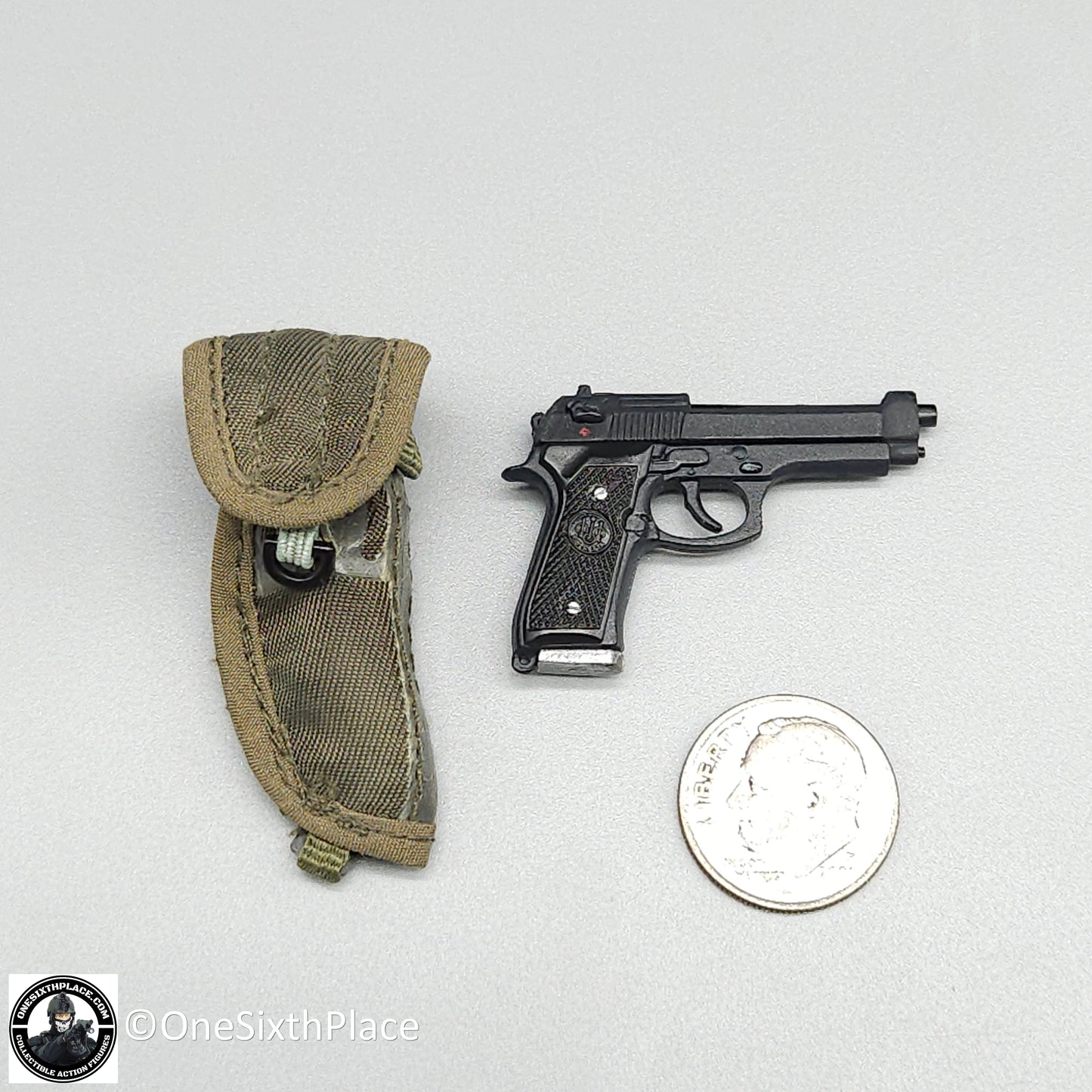 1:6 Dragon Ranger M9 Pistol w/ M12 Holster for 12" Figures