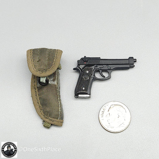 1:6 Dragon Ranger M9 Pistol w/ M12 Holster for 12" Figures