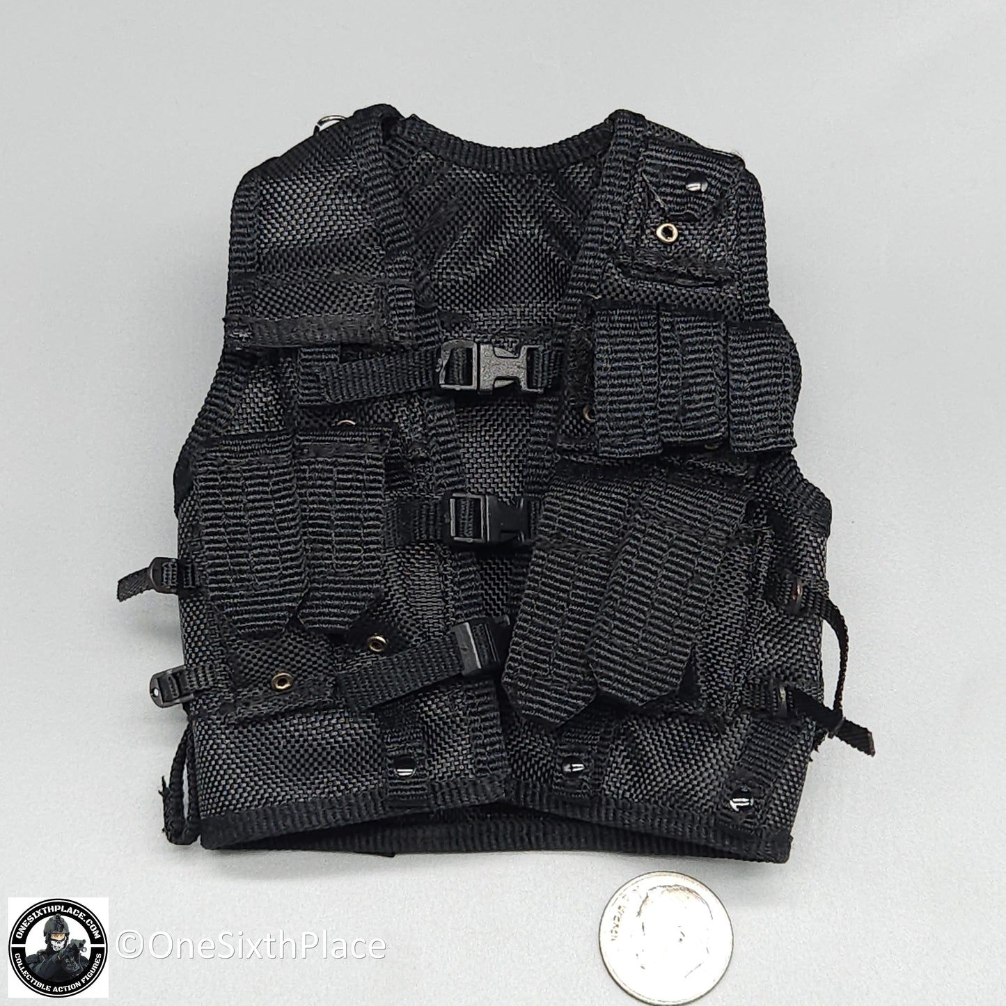 1:6 scale ACE Black BHI Urban Assault Tactical Vest for 12" Figures
