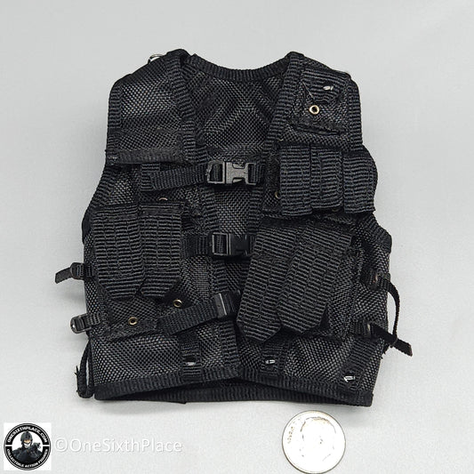 1:6 scale ACE Black BHI Urban Assault Tactical Vest for 12" Figures