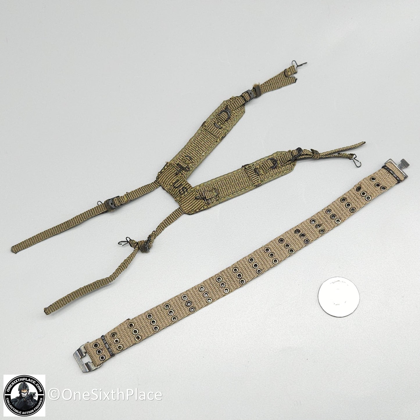1:6 scale Toy Soldier Vietnam M56 Belt w/ Suspenders for 12" Figures