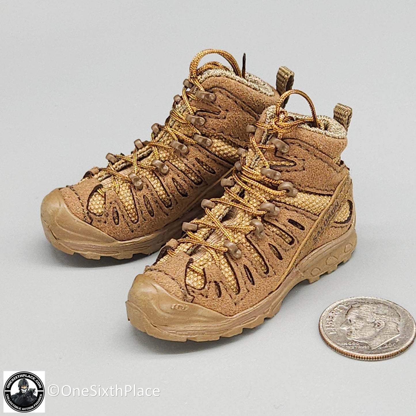 1:6 scale Easy & Simple Russian Special Operations Forces (SSO) Tan GTX Boots for 12" Figures