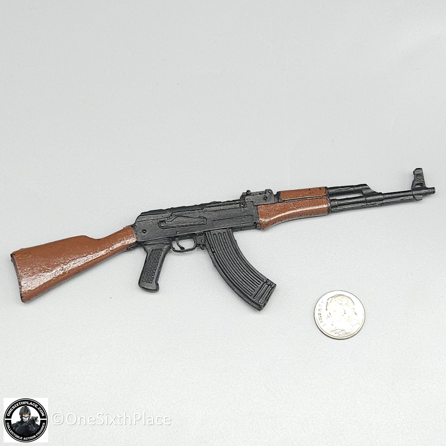 1:6 scale Molded Plastic AK47 Rifle for 12" Figures