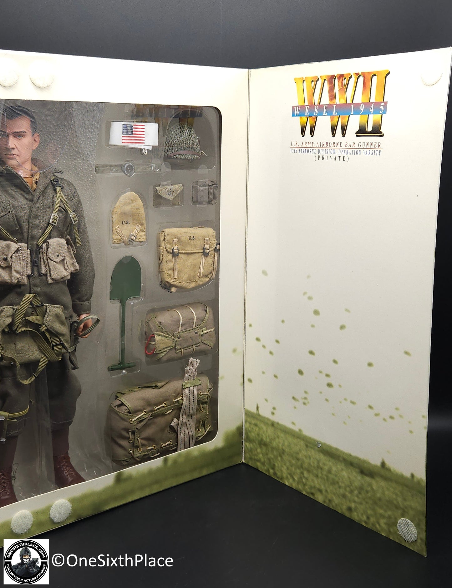 1:6 Dragon WWII US Army Airborne Operation Varsity BAR Gunner Jeb Wesel 1945 12" Figure