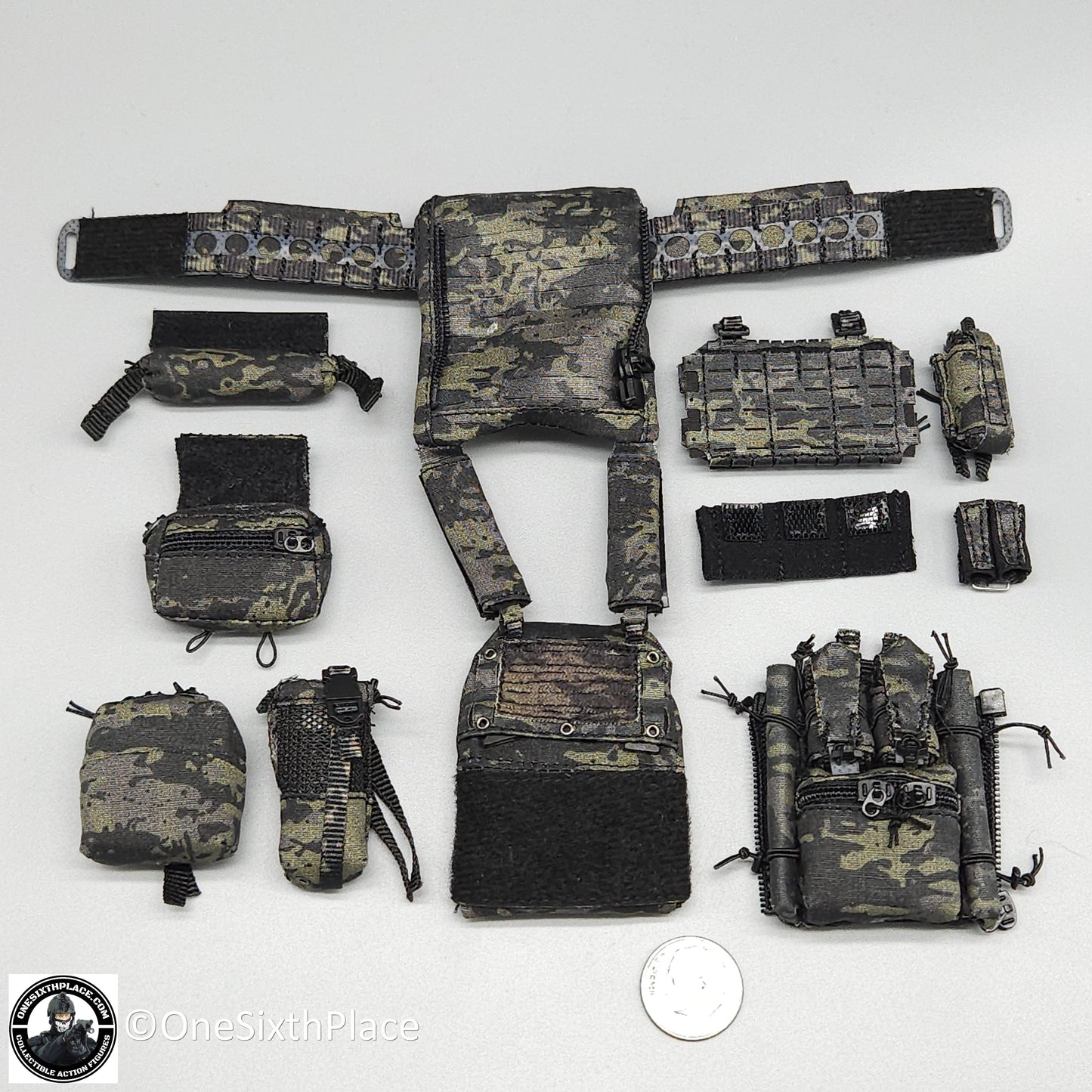 1:6 scale Easy & Simple Paramilitary Forces Operator MCB Plate Carrier Set for 12" Figures