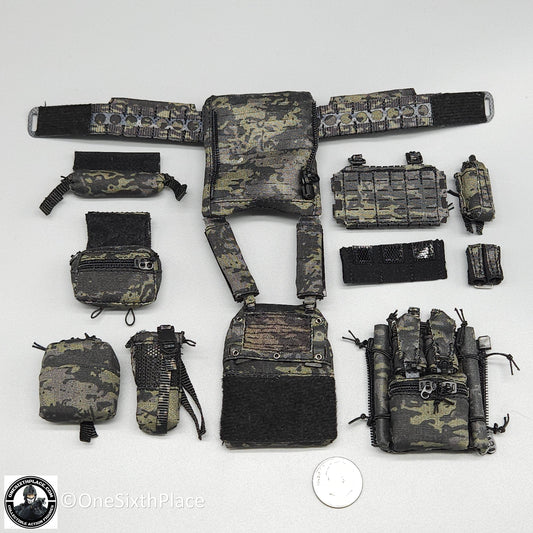 1:6 scale Easy & Simple Paramilitary Forces Operator MCB Plate Carrier Set for 12" Figures