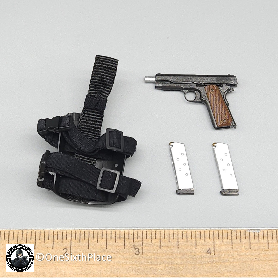 1:6 Soldier Story The Division 2 Agent Caleb Dunne 1911 Pistol w/ Holster for 12" Figures