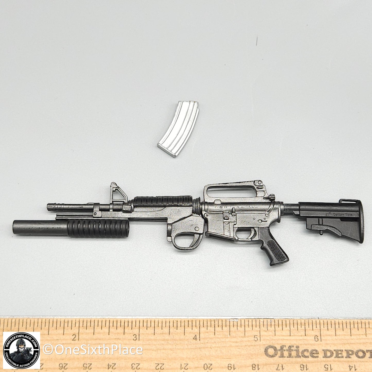 1:6 scale 21st Century Toys M16 AR15 Rifle w/ M203 for 12" Figures