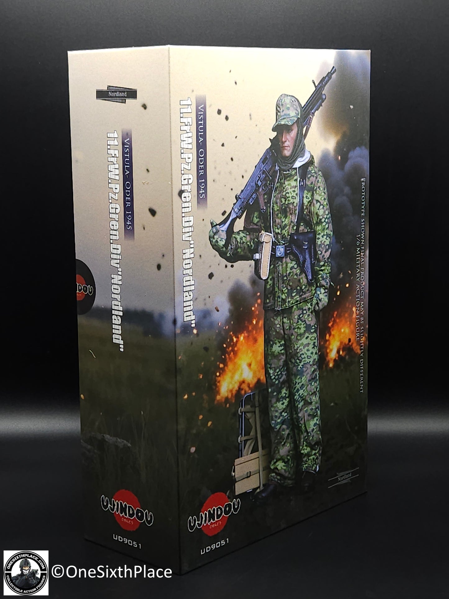 1:6 scale Ujindou WWII German Panzer Grenadier Division "Nordland" 12" Figure UD9051