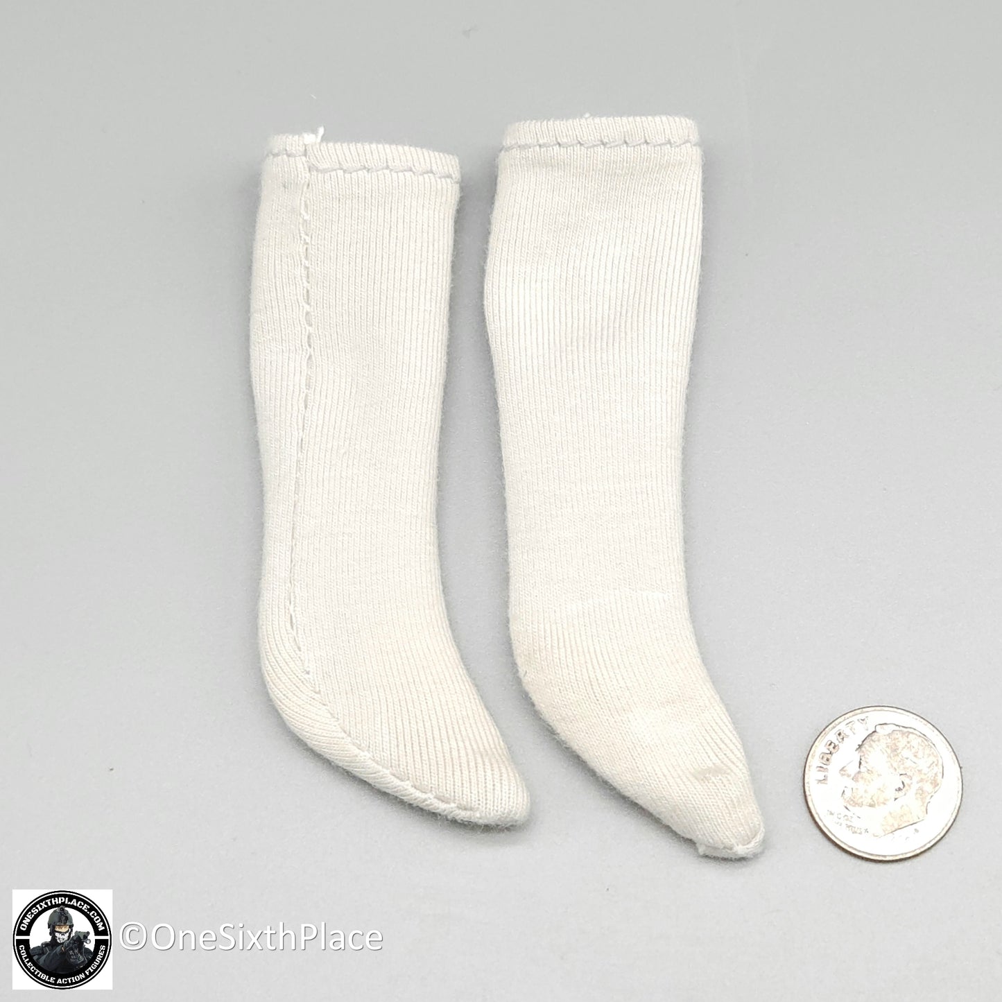 1:6 scale Sideshow Civil War 1st Texas Infantry White Socks for 12" Figures
