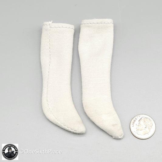 1:6 scale Sideshow Civil War 1st Texas Infantry White Socks for 12" Figures