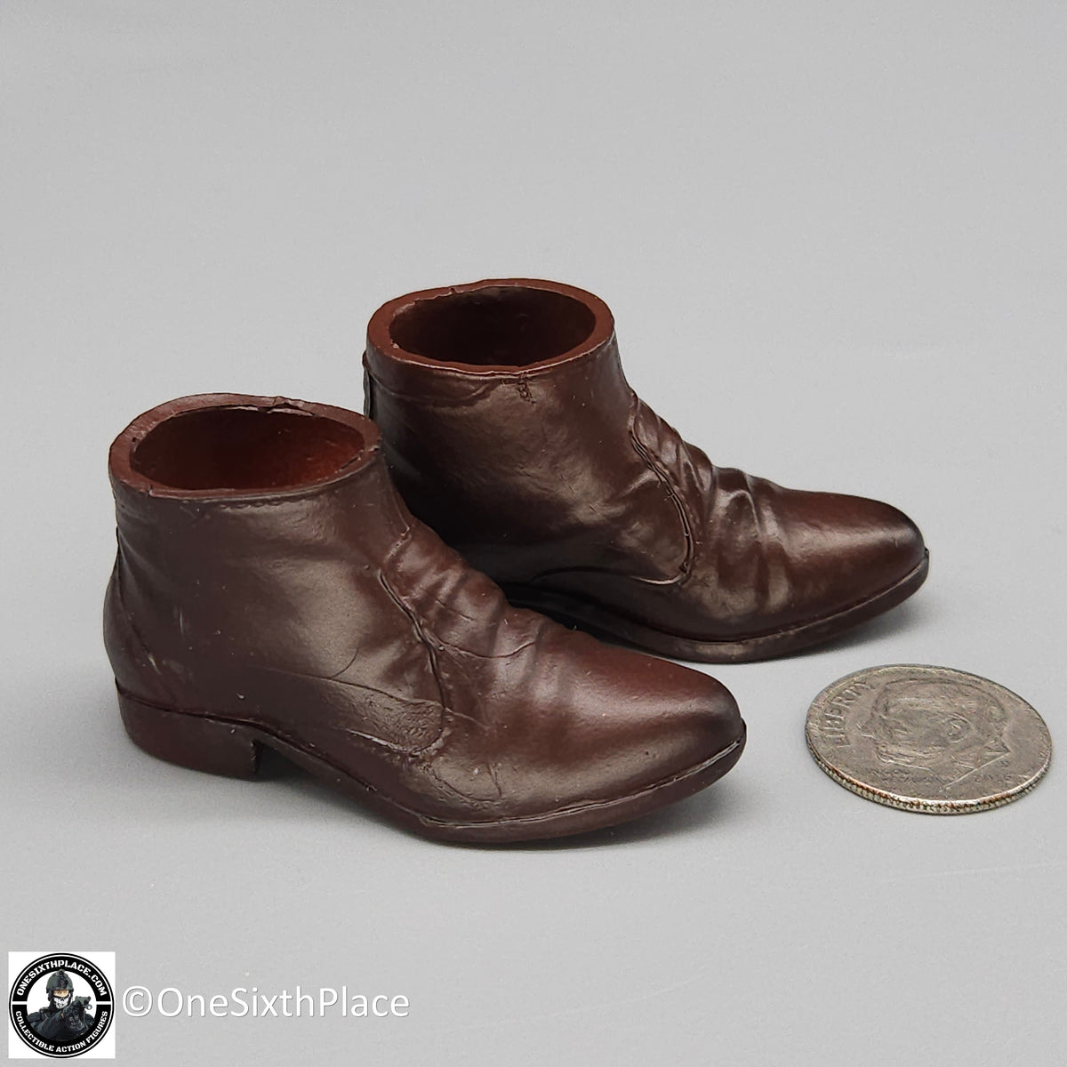 1:6 scale Shinning Toys US Navy F14 Aviator Brown Boots for 12" Figures