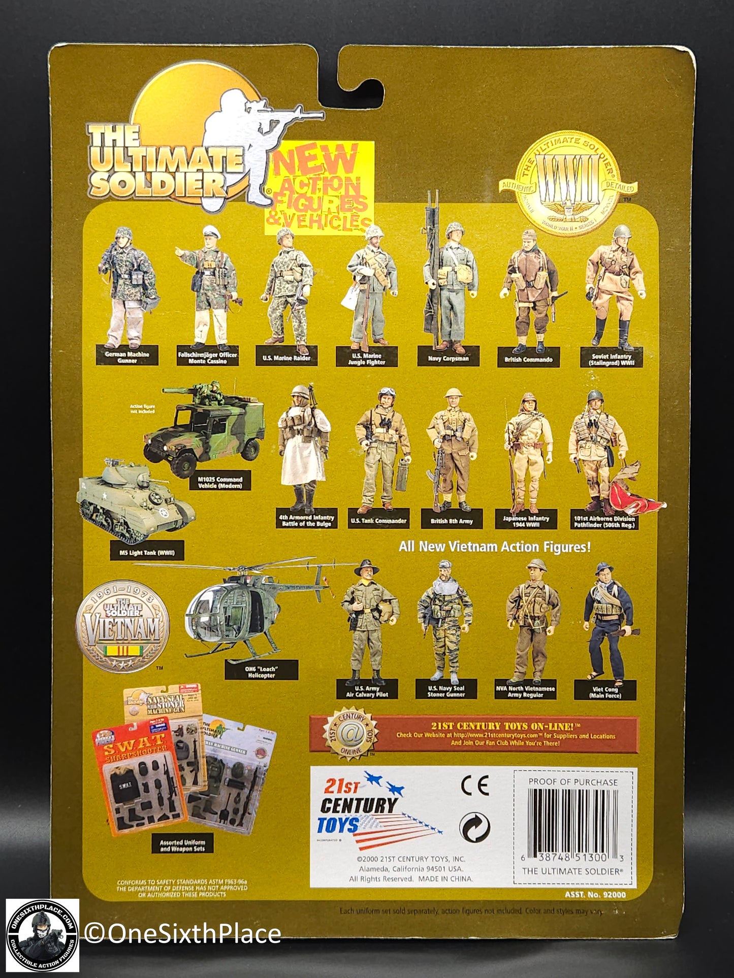 1:6 scale Ultimate Soldier WWII .30 Cal Watercooled Machine Gun Weapons Set for 12" Figures