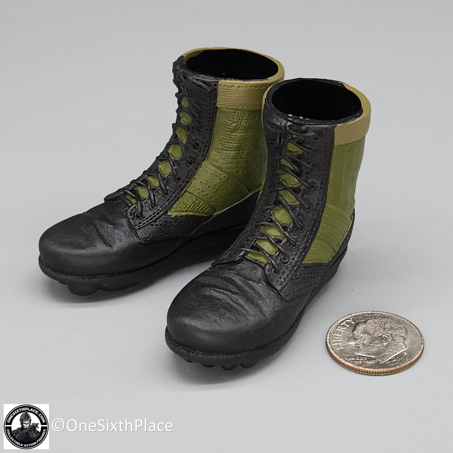 1:6 scale Dragon Vietnam MACV-SOG Ron Footprint Boots for 12" Figures