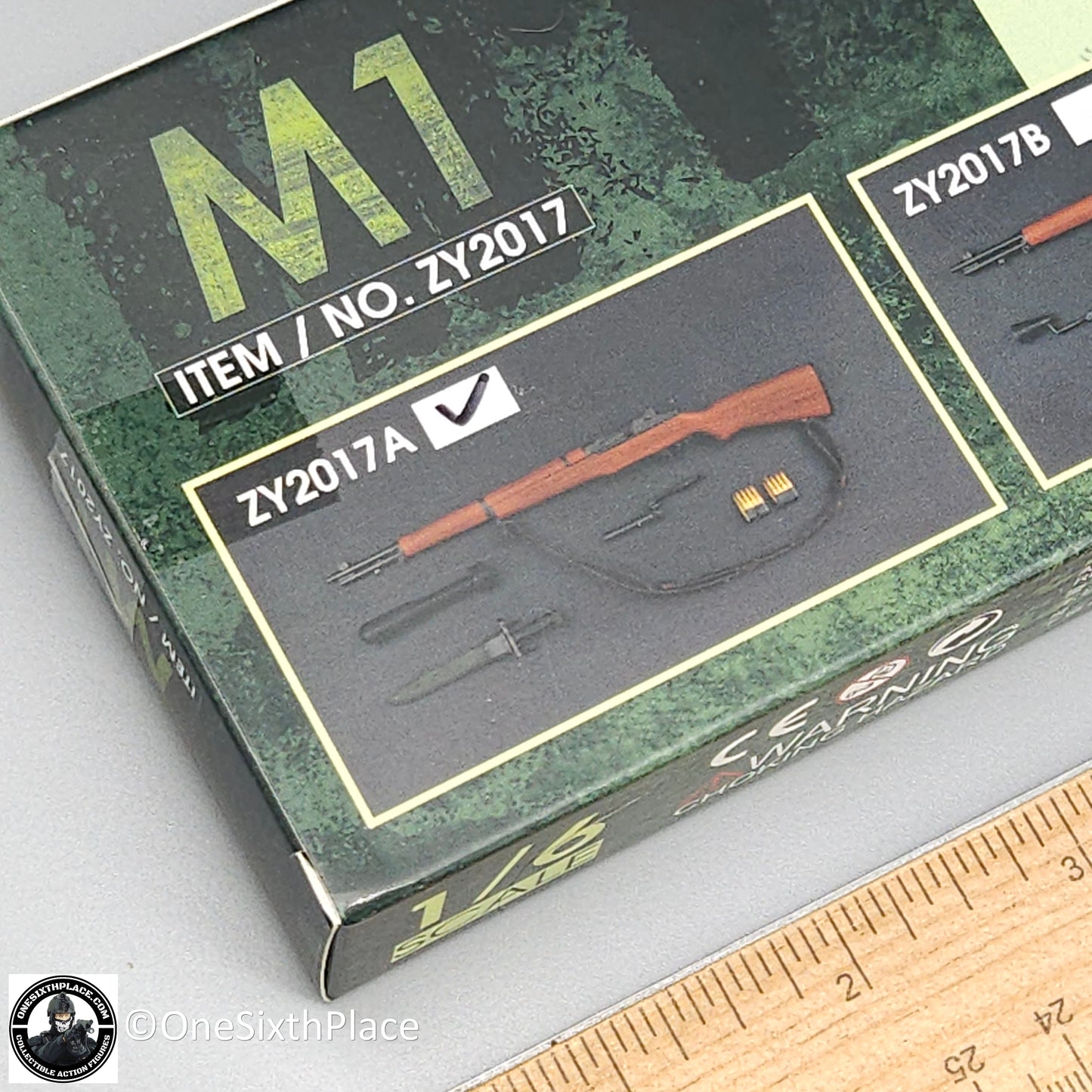 1:6 scale ZY Toys WWII US M1 Garand Rifle w/ Grenade Launcher Weapon Set for 12" Figures ZY2017A