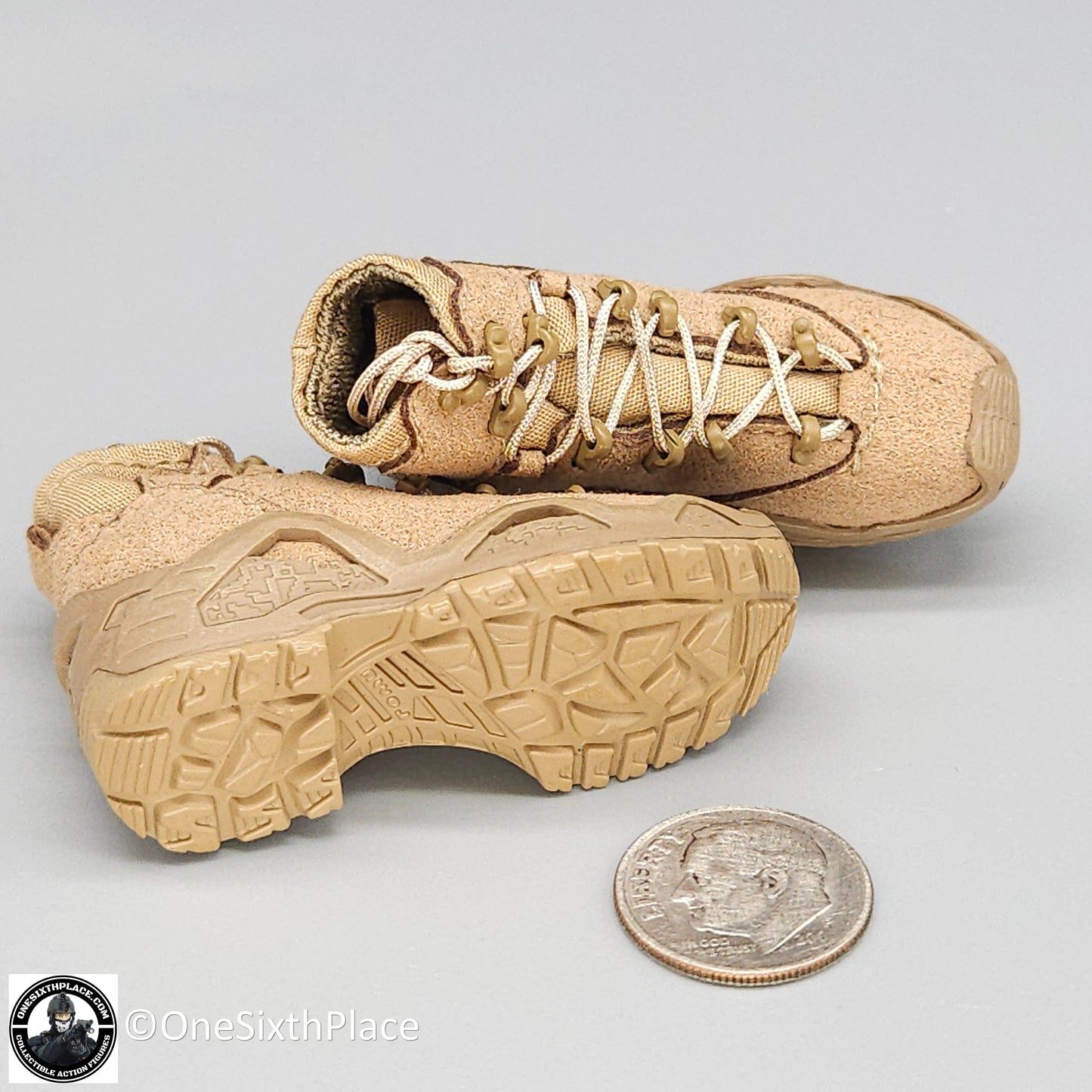 1:6 scale Easy & Simple Russian Special Operations Forces (SSO) Tan LOWA Boots for 12" Figures