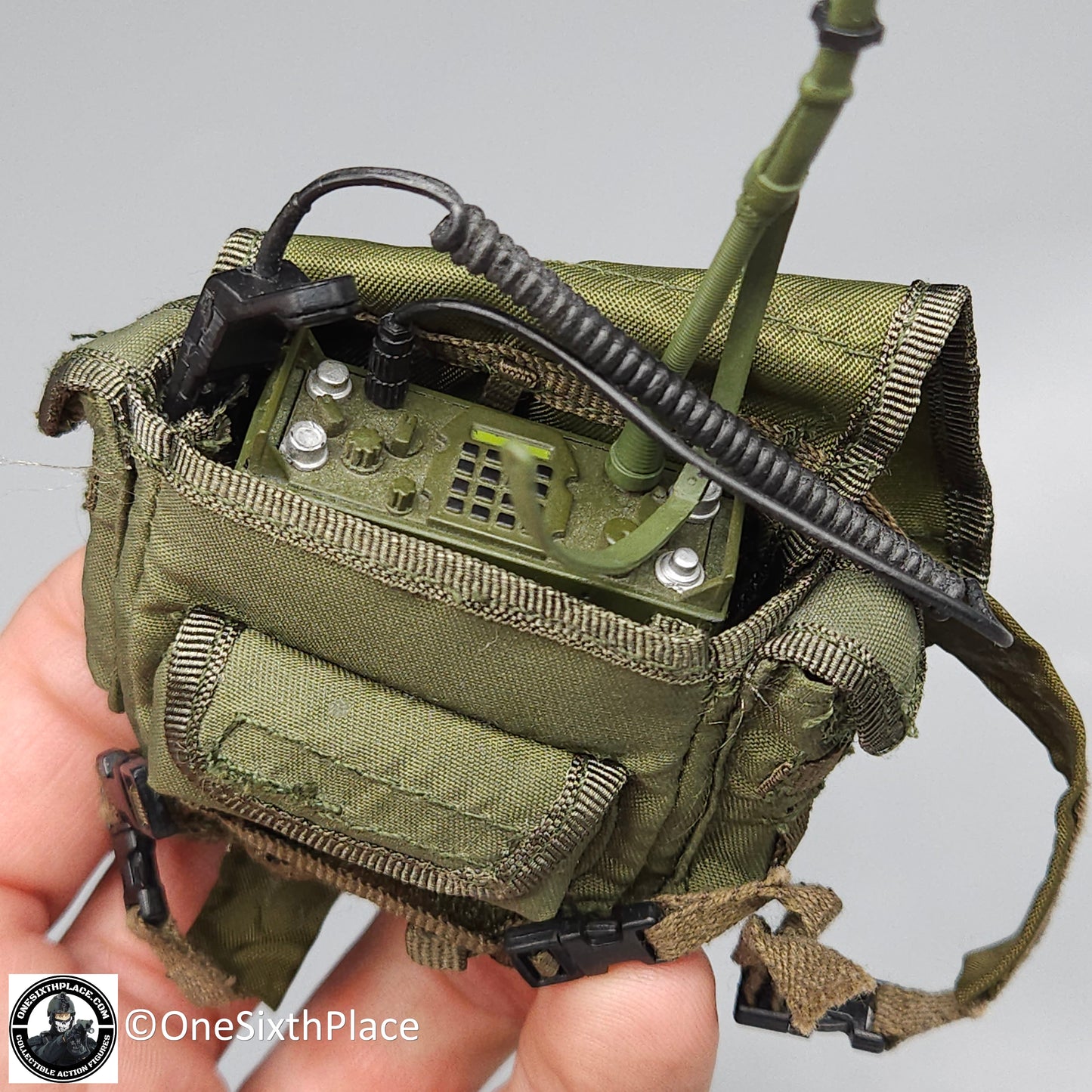 1:6 Custom Ranger Captain Steele AN/PRC-77 Radio w/ Backpack for 12" Figures